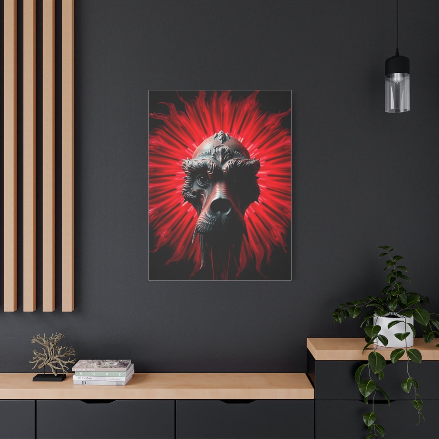 Black, White & Red Art Refined Canvas Wall Art & Canvas Print