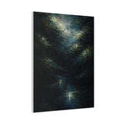 Nocturnal Forest Reflection Wall Art & Canvas Print