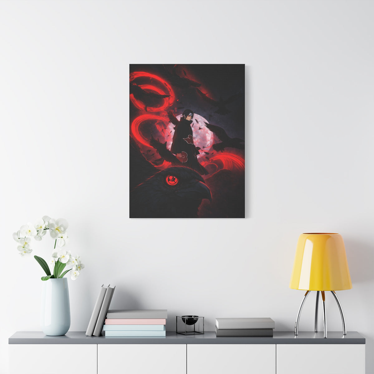 Itachi Uchiha: The Crow Genjutsu Wall Art & Canvas Print