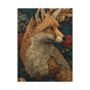 William Morris Style Ornamental Fox Wall Art & Canvas Print