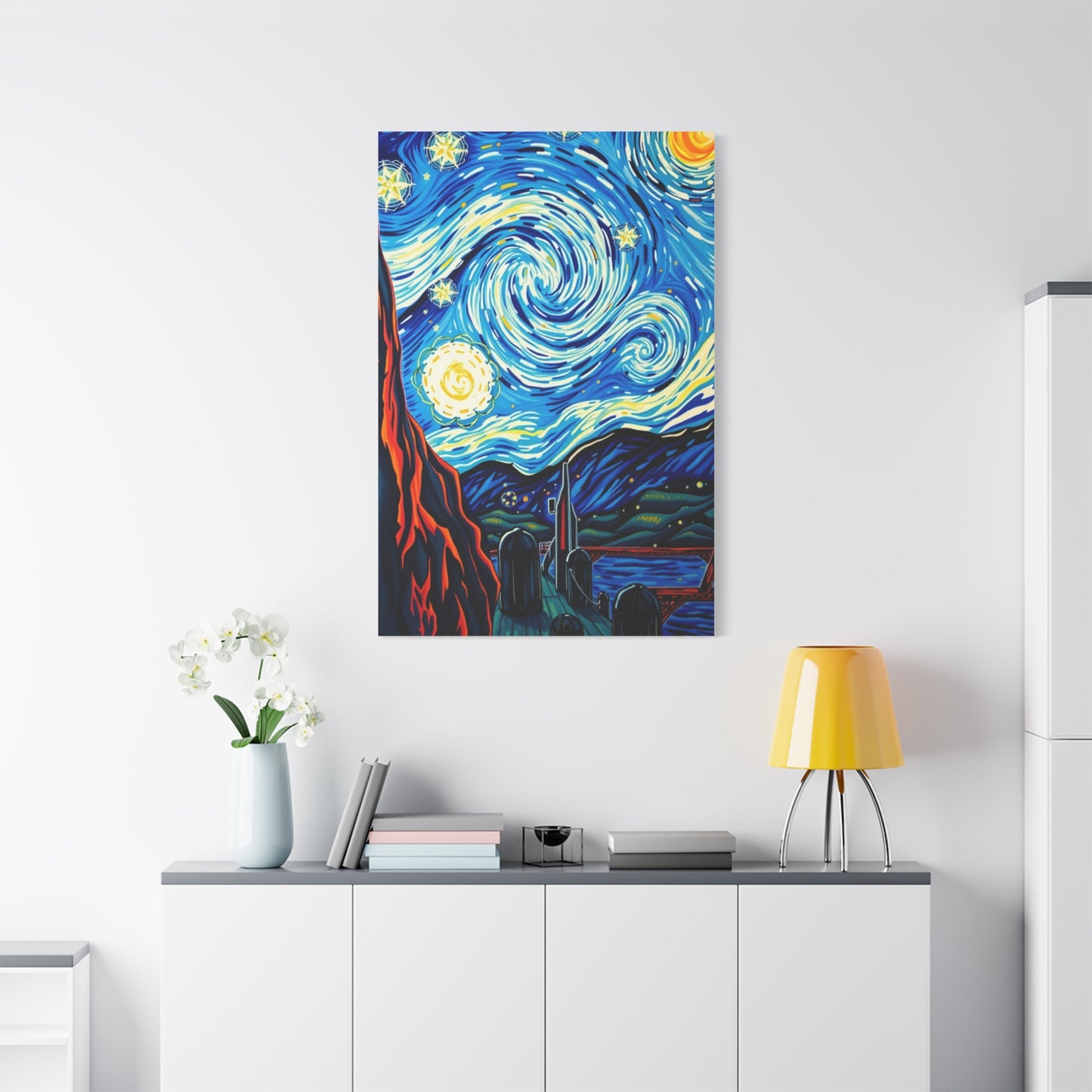 The Starry Night Canvas Art Supreme Canvas Wall Art & Canvas Print