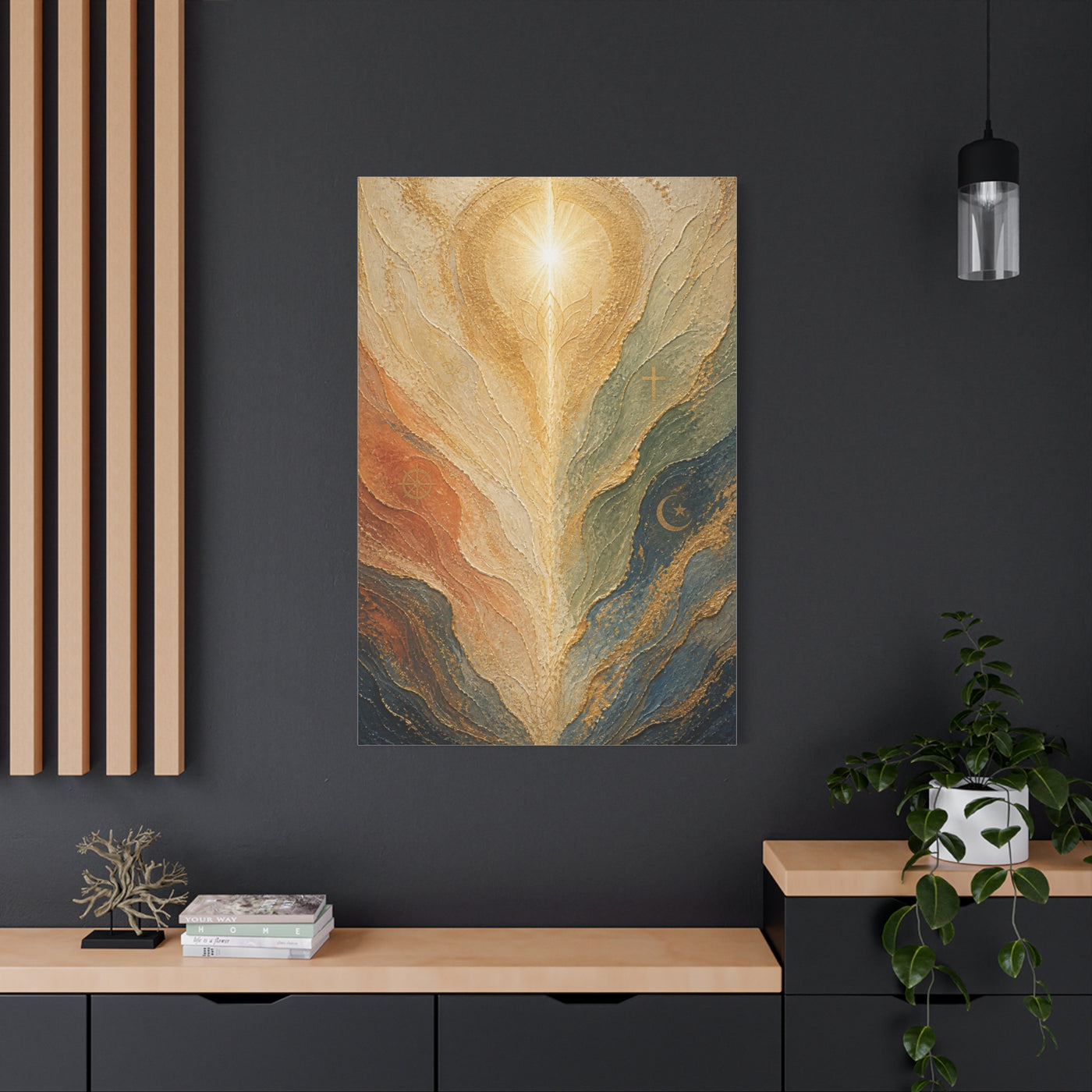 Abstract Divine Light Spiritual Wall Art & Canvas Print