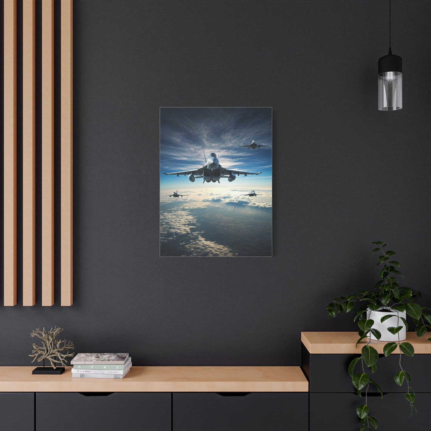 Skyborn Jet Through Cloud Kingdom Wall Art & Canvas Prints