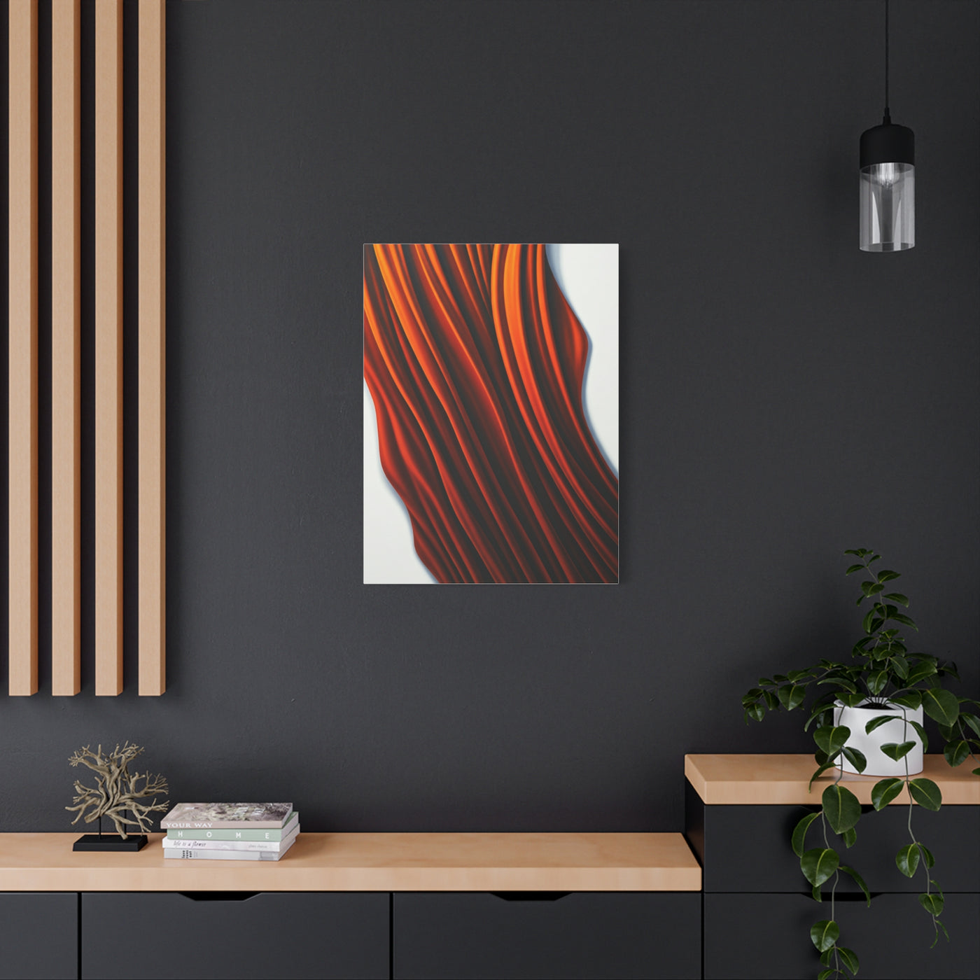 Flowing Copper Ribbon Abstract Wall Art & Canvas Prints