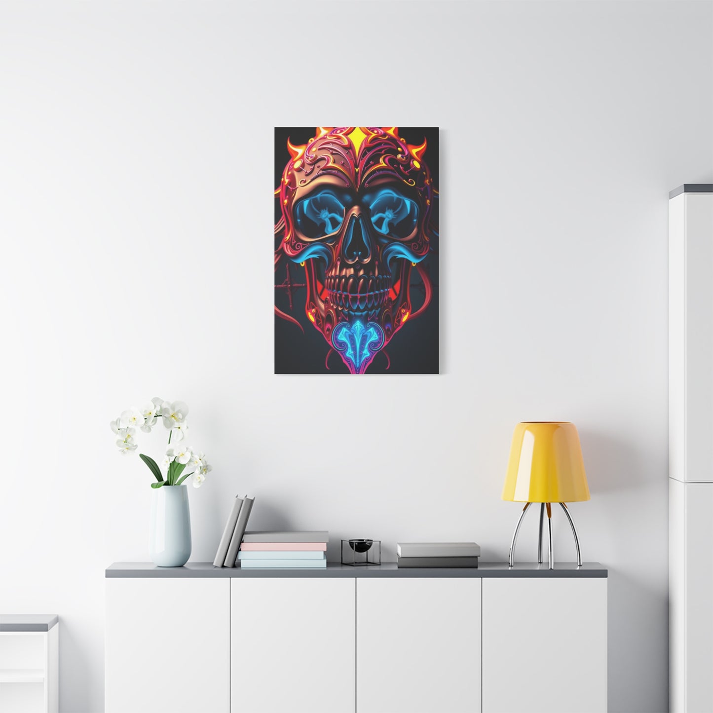 Supreme 3D Trippy Skull Art By Ali Gulec Art Wall Art & Canvas Print