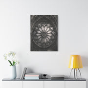 Gothic Rose Window Stone Wall Art & Canvas Print
