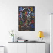 Graffiti Headphones Music Street Wall Art & Canvas Print