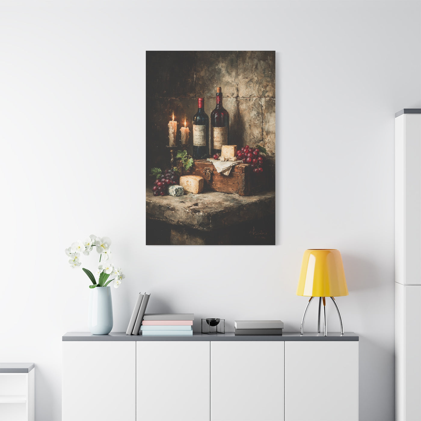 Vintage Wine Cellar Still Life Wall Art & Canvas Print