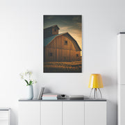 Twin Barn Structures in Evening Light Wall Art & Canvas Prints