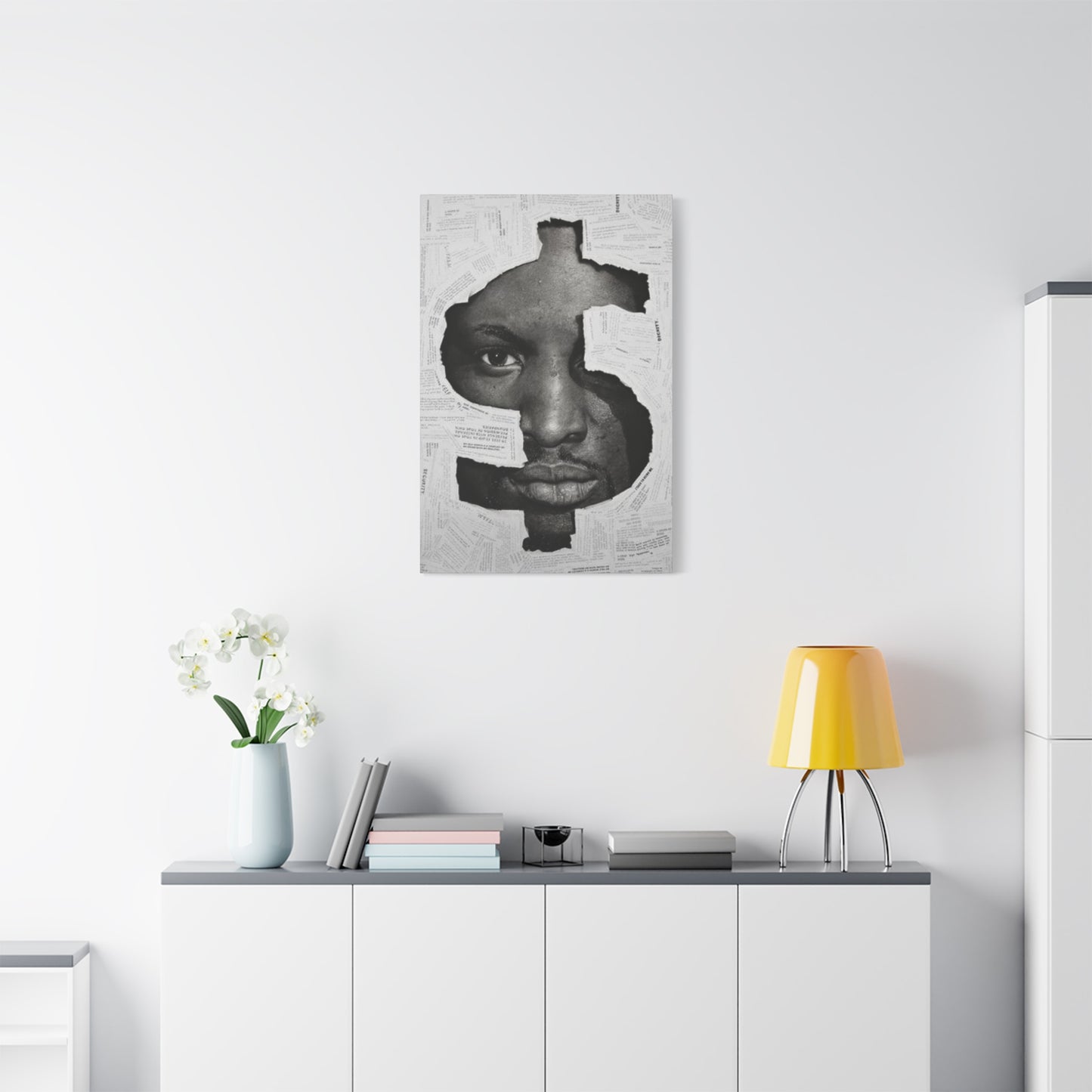 Dollar Sign Mixed Media Wall Art & Canvas Prints