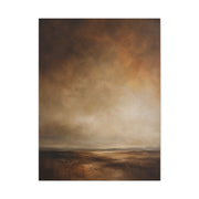 Earthy Brown Horizon Abstraction Wall Art & Canvas Print