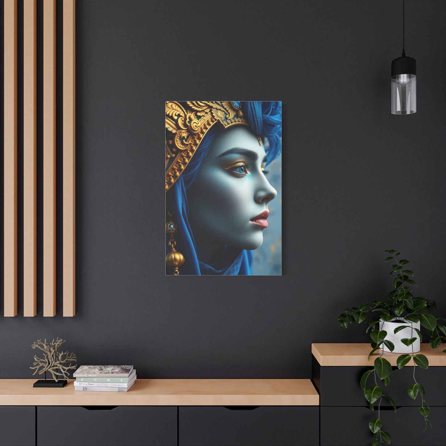 Blue & Gold Art Refined Canvas Wall Art & Canvas Print
