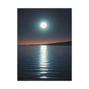 Moonlit Reflection Over Silent Waters Wall Art & Canvas Prints