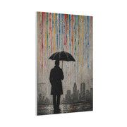 Urban Rain Umbrella Street Art Wall Art & Canvas Print