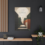 Philippians 4:13 Geometric Path Scripture Wall Art & Canvas Print