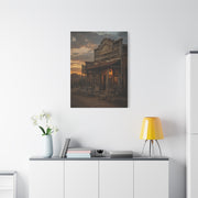 Old Town Western Saloon Exterior Scene Wall Art & Canvas Print