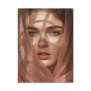 Freckled Muse Rose-Gold Veil Portrait Wall Art & Canvas Print