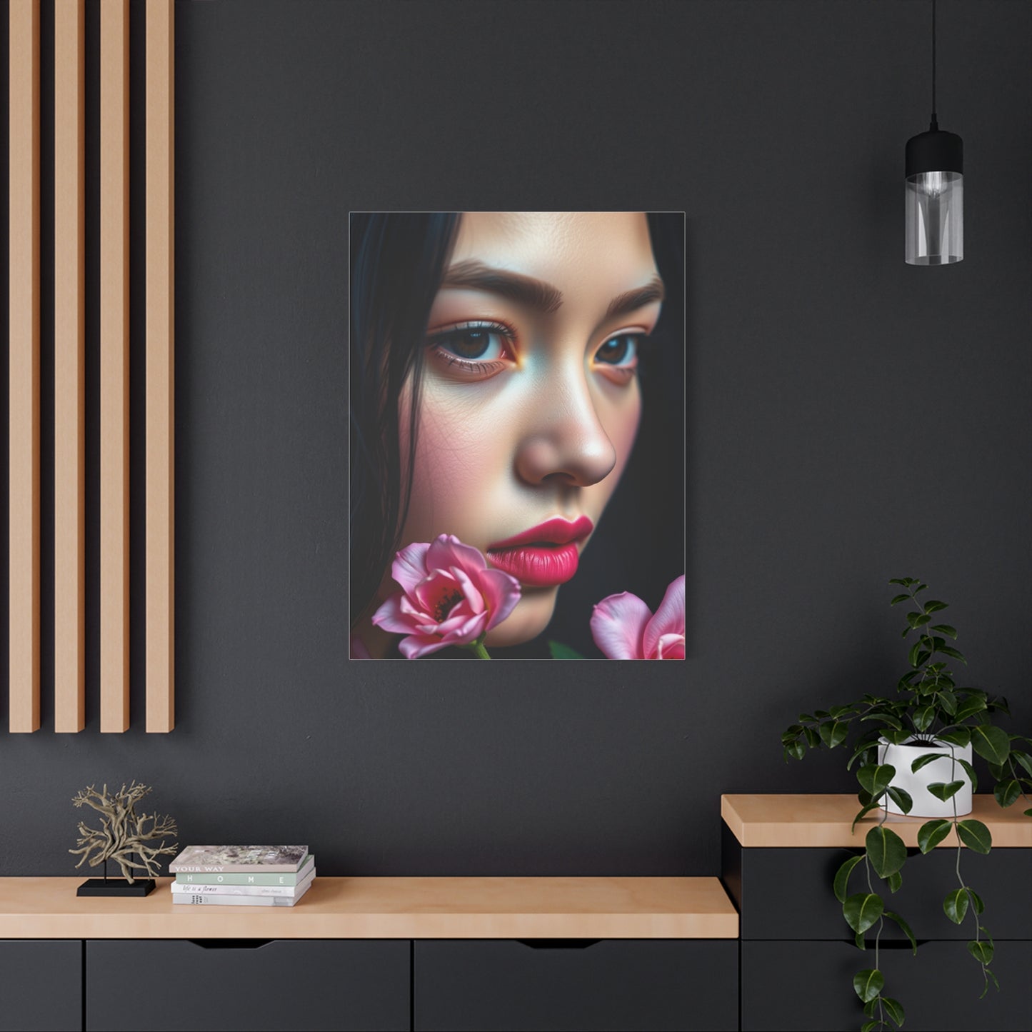 Blush and Blueberry Art Luxury Canvas Wall Art & Canvas Print