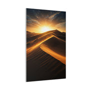 Golden Desert Sunrise Dunes Wall Art & Canvas Prints