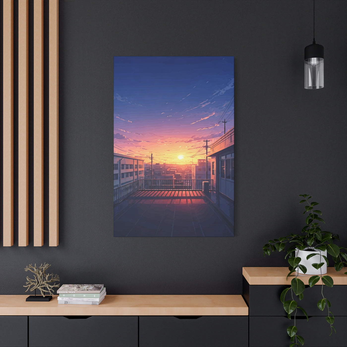 Quiet Rooftop Sunset Wall Art & Canvas Prints
