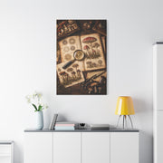Cabinet-of-Curiosities Mushroom Study Wall Art & Canvas Print