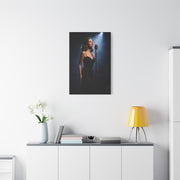 Jazz Vocalist Spotlight Elegance Wall Art & Canvas Print