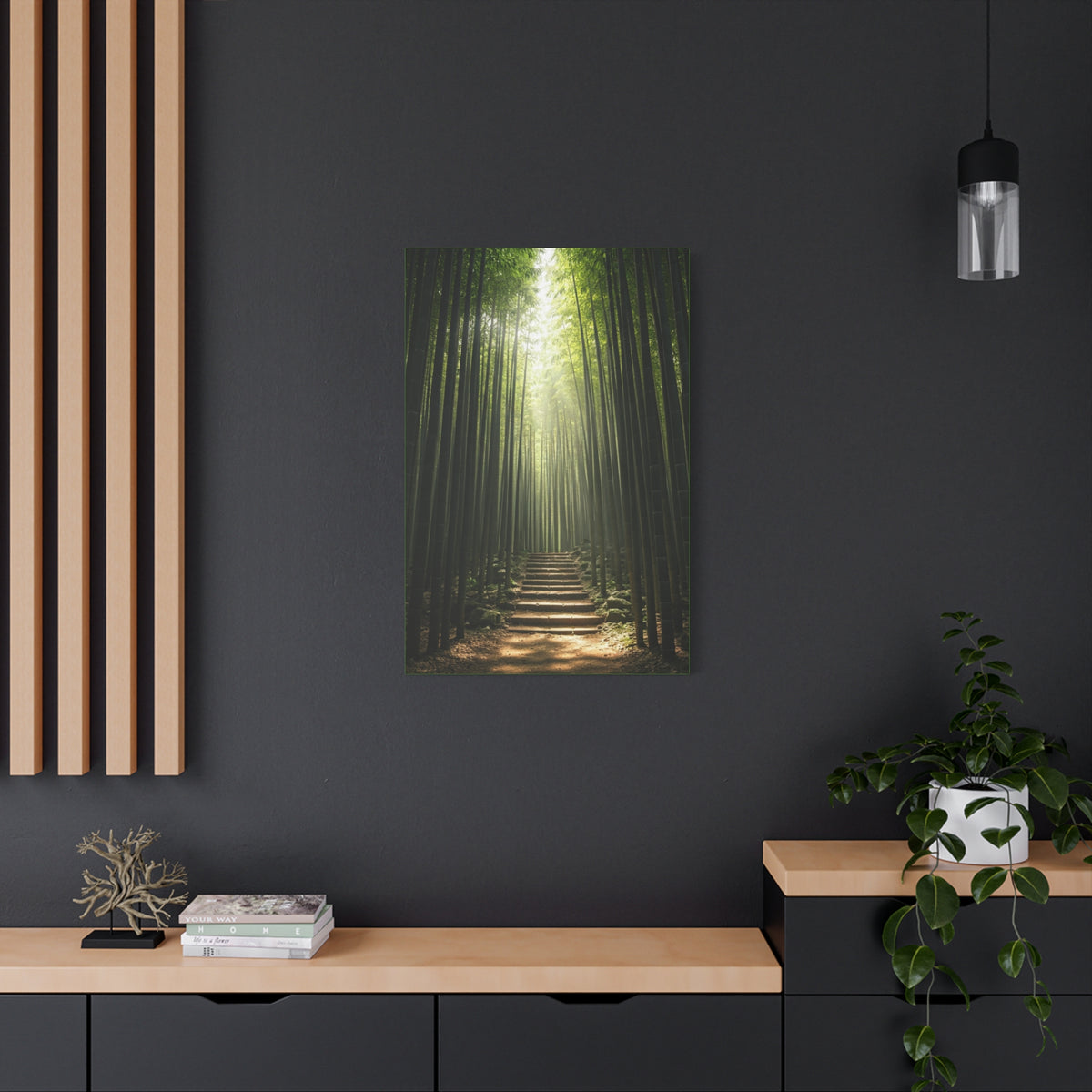 Bamboo Path of Tranquility Wall Art & Canvas Prints