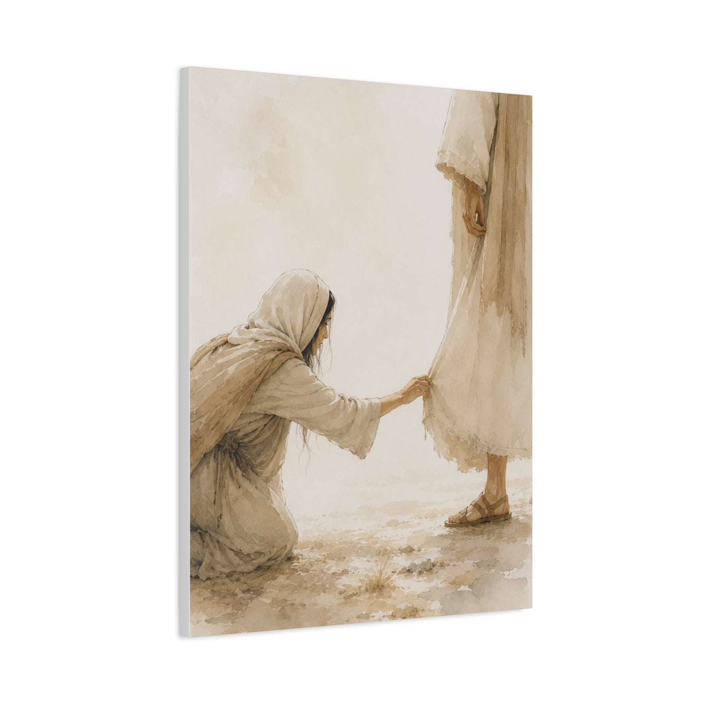 Healing Faith Watercolor Scripture Wall Art & Canvas Print