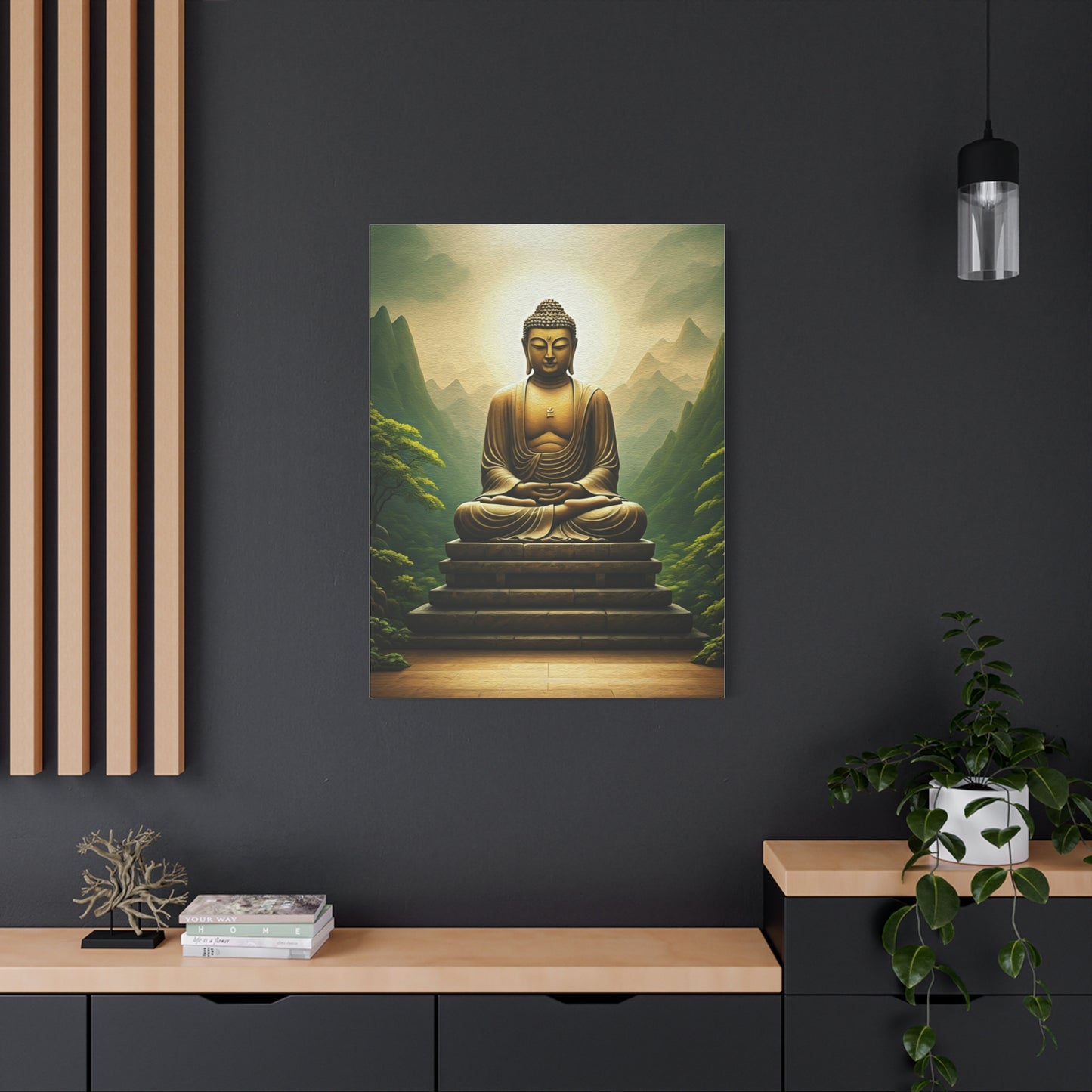 Sacred Mountain Buddha Serenity Wall Art & Canvas Prints