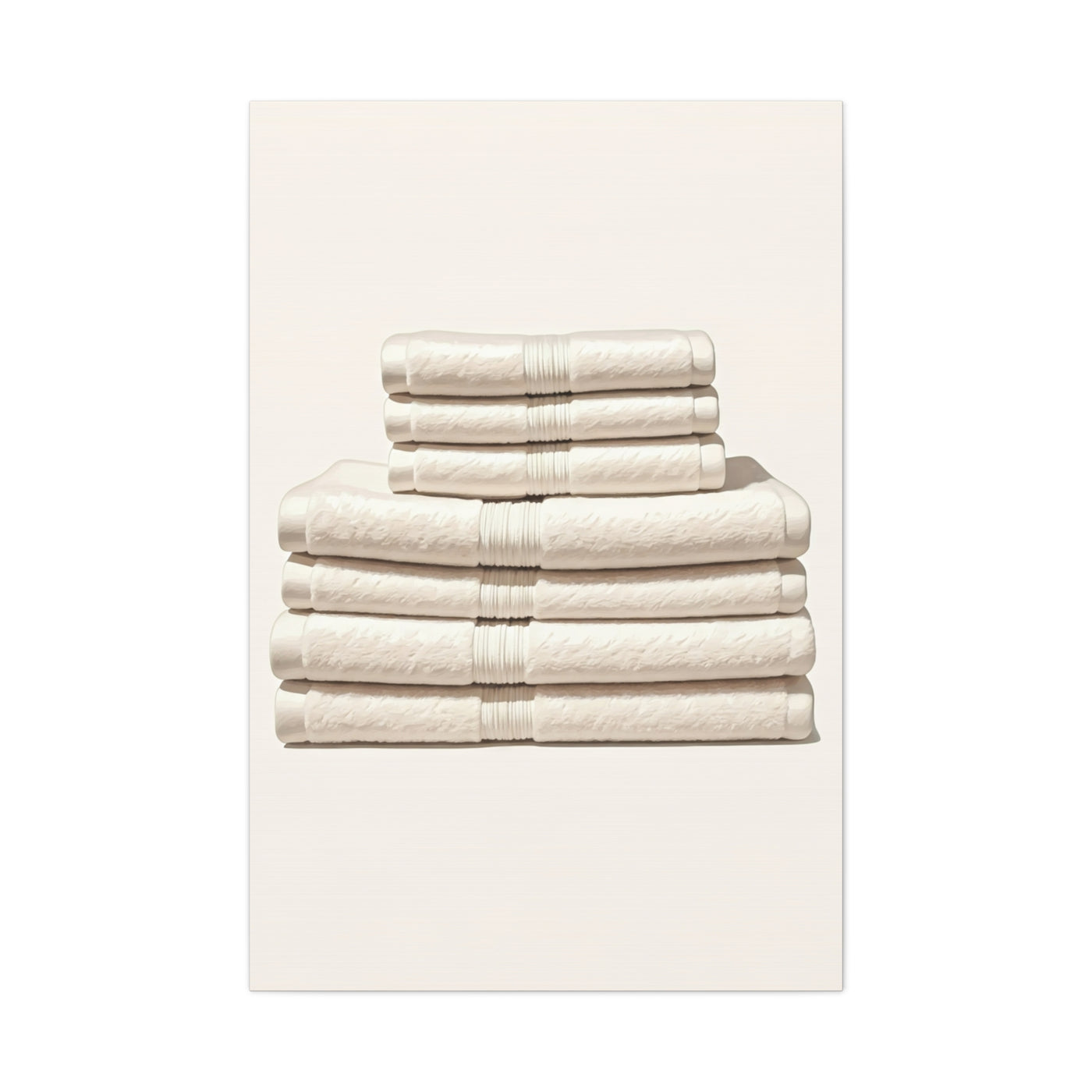 Neutral Linen Stack Wall Art & Canvas Prints