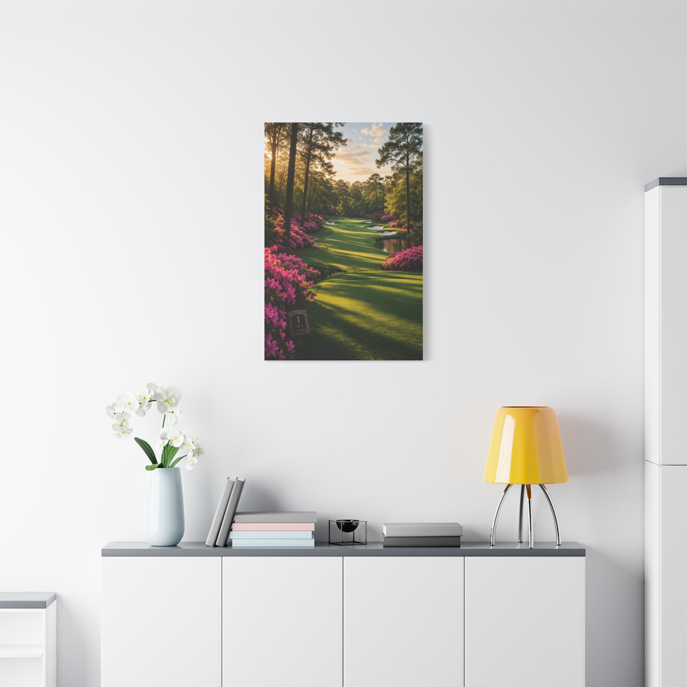 Championship Spring Azalea Golf Course Wall Art & Canvas Print