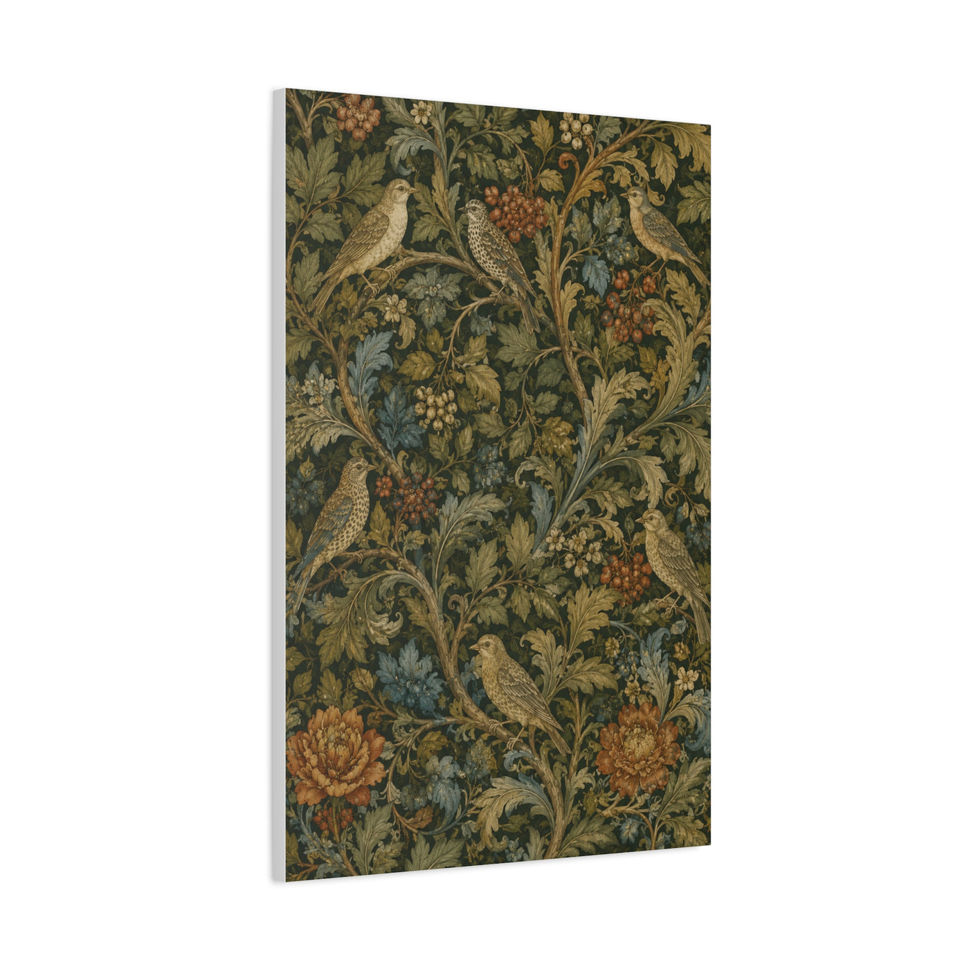 Matthew 6:26 Heritage Botanical Scripture Wall Art & Canvas Print