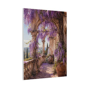 Wisteria Stone Terrace Garden Wall Art & Canvas Print