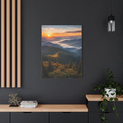 Great Smoky Mountains Sunrise Panorama Wall Art & Canvas Print