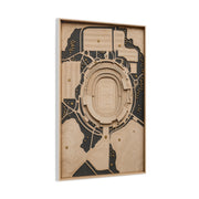 Topographic Stadium Map Sports Wall Art & Canvas Print