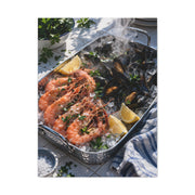 Mediterranean Seafood Kitchen Still Life Wall Art & Canvas Print