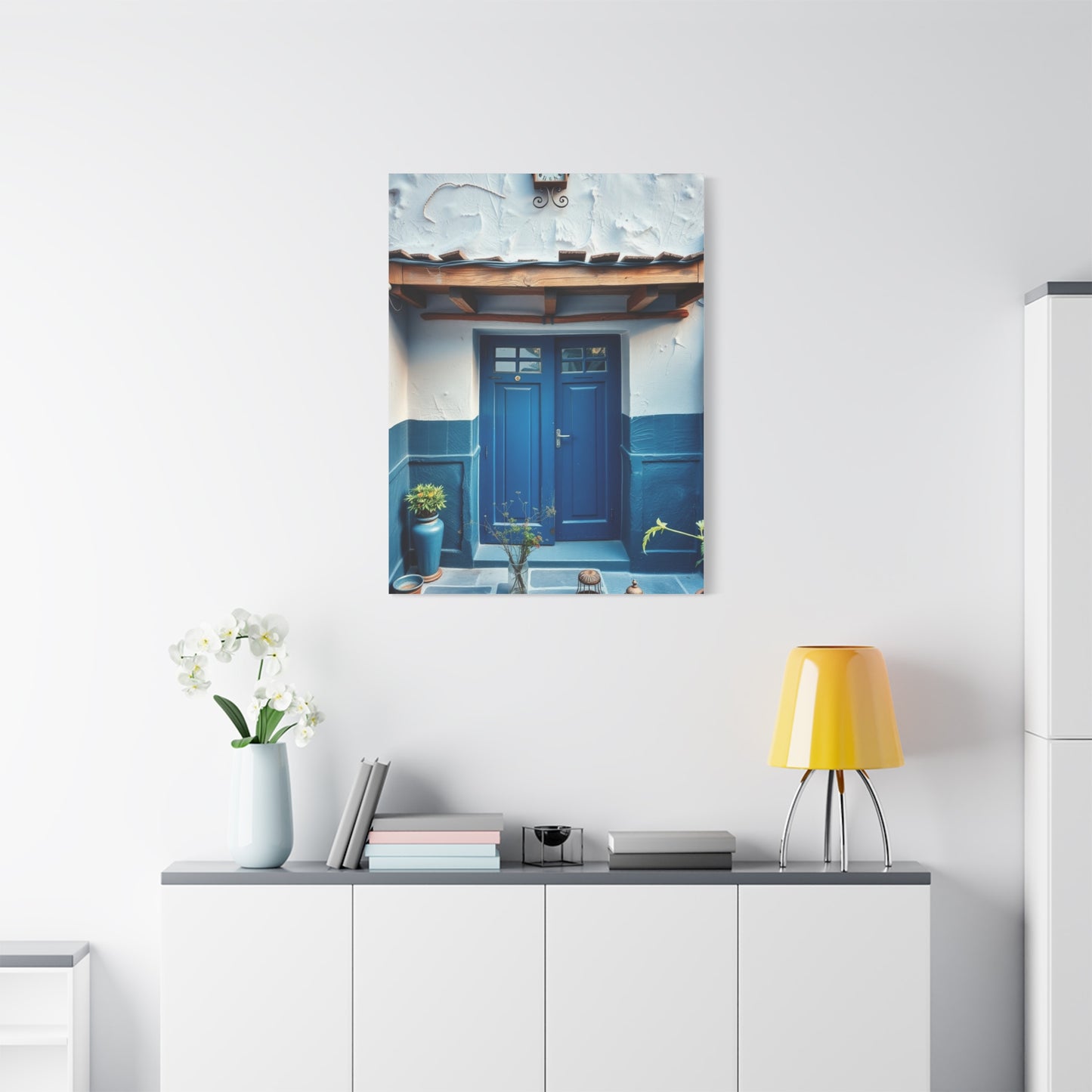 Supreme Collection Blue and White Art Wall Art & Canvas Print
