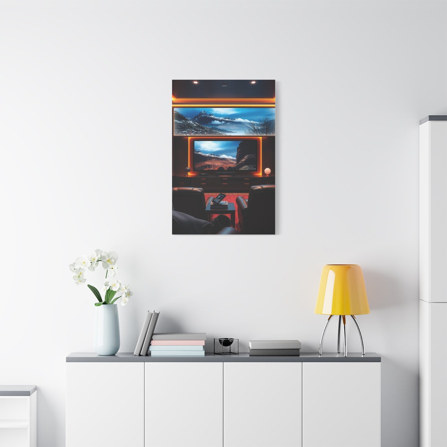 Home Theatre Decor Art Refined Canvas Wall Art & Canvas Print