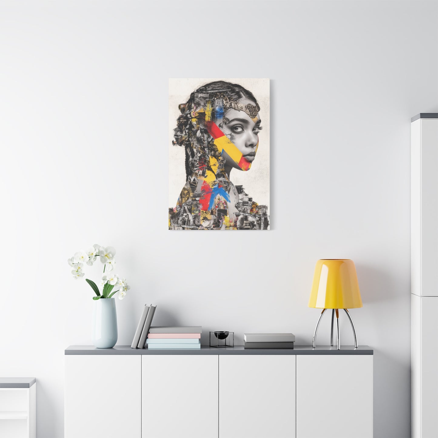 Avant Garde Collage Portrait Wall Art & Canvas Print