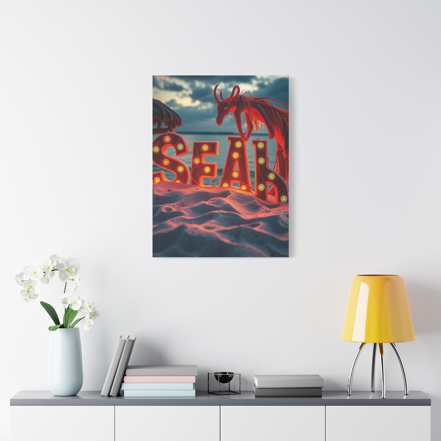 Harmonious Beachscape Vision Wall Art & Canvas Print