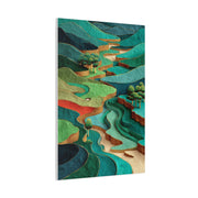 Sculpted Golf Terrain Abstract Wall Art & Canvas Print