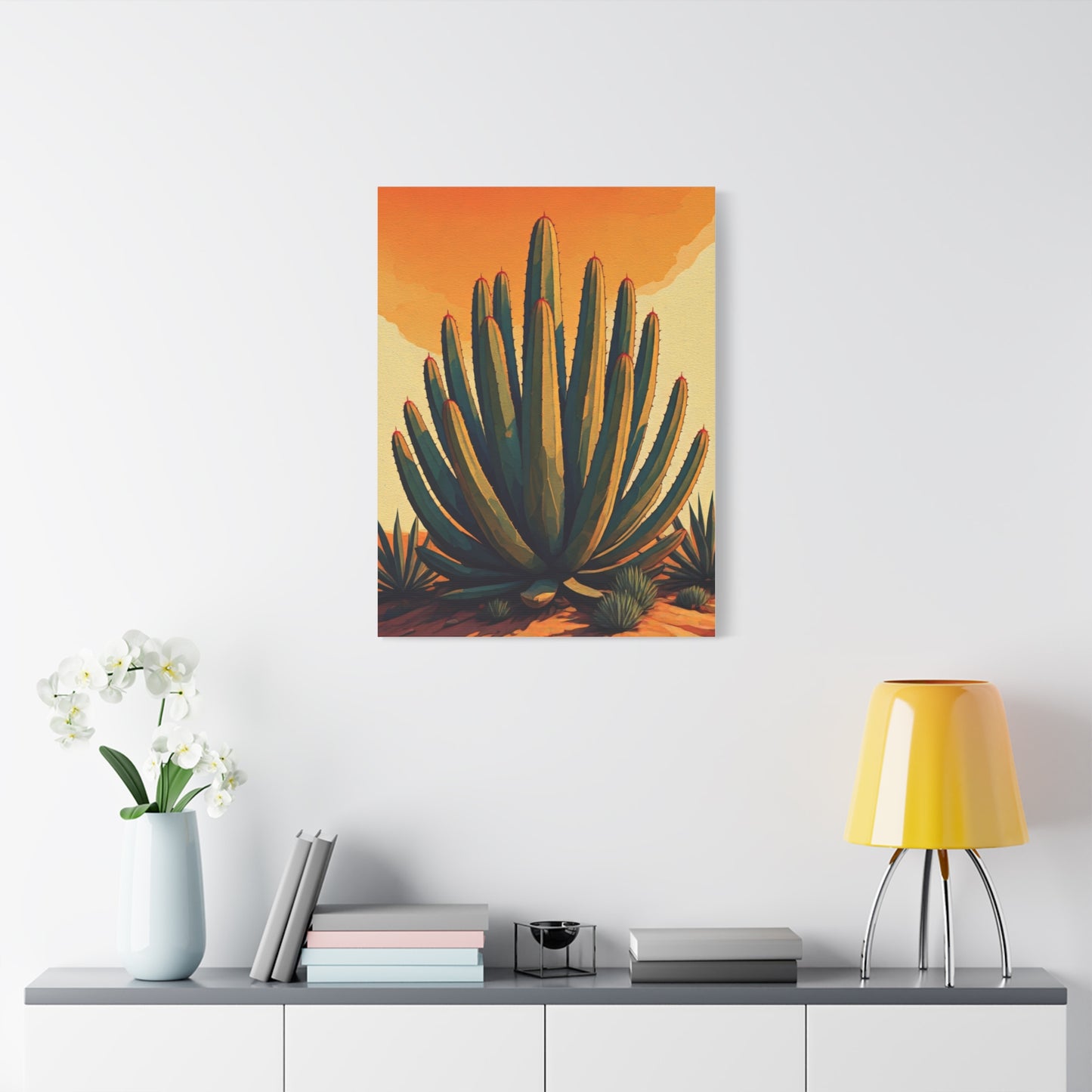 Southwestern Agave Desert Botanical Illustration Wall Art & Canvas Prints
