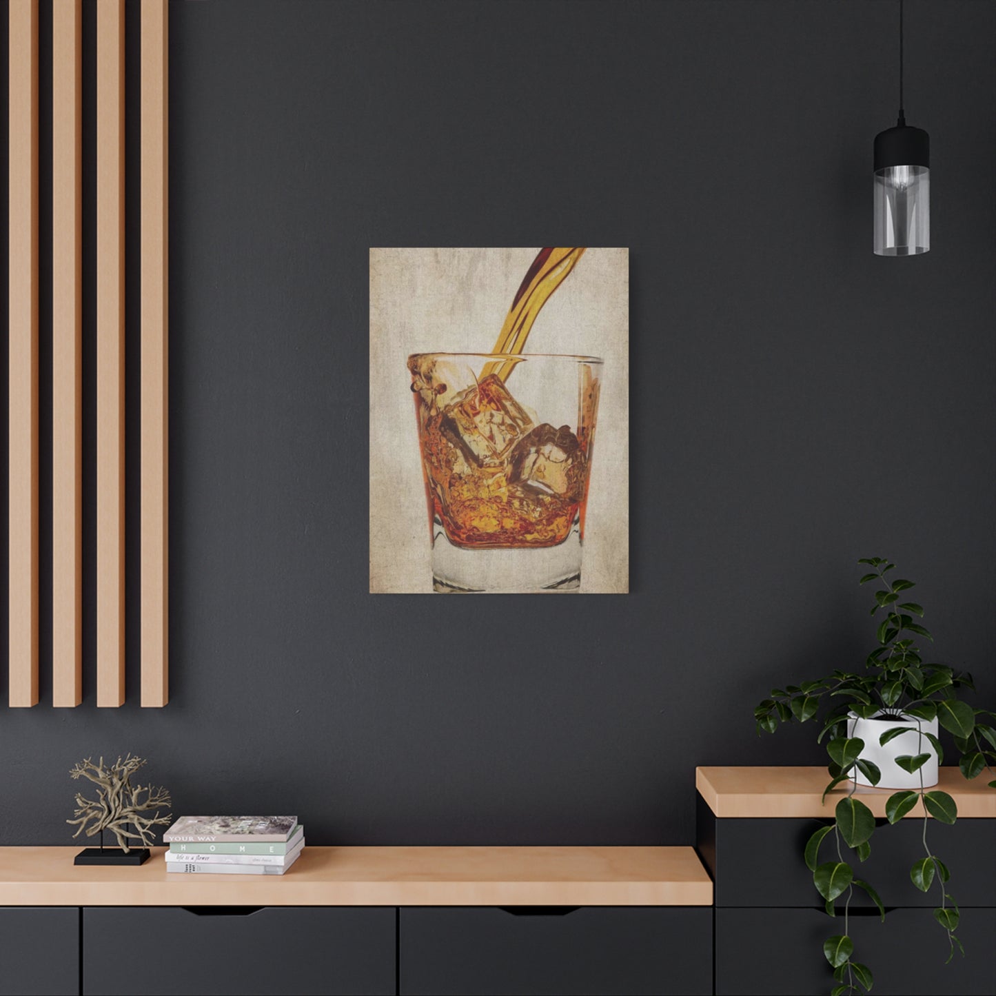 Whiskey Pouring Man Cave Decor Wall Art & Canvas Prints