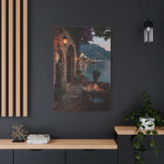 Amalfi Coast Candlelit Terrace Wall Art & Canvas Print