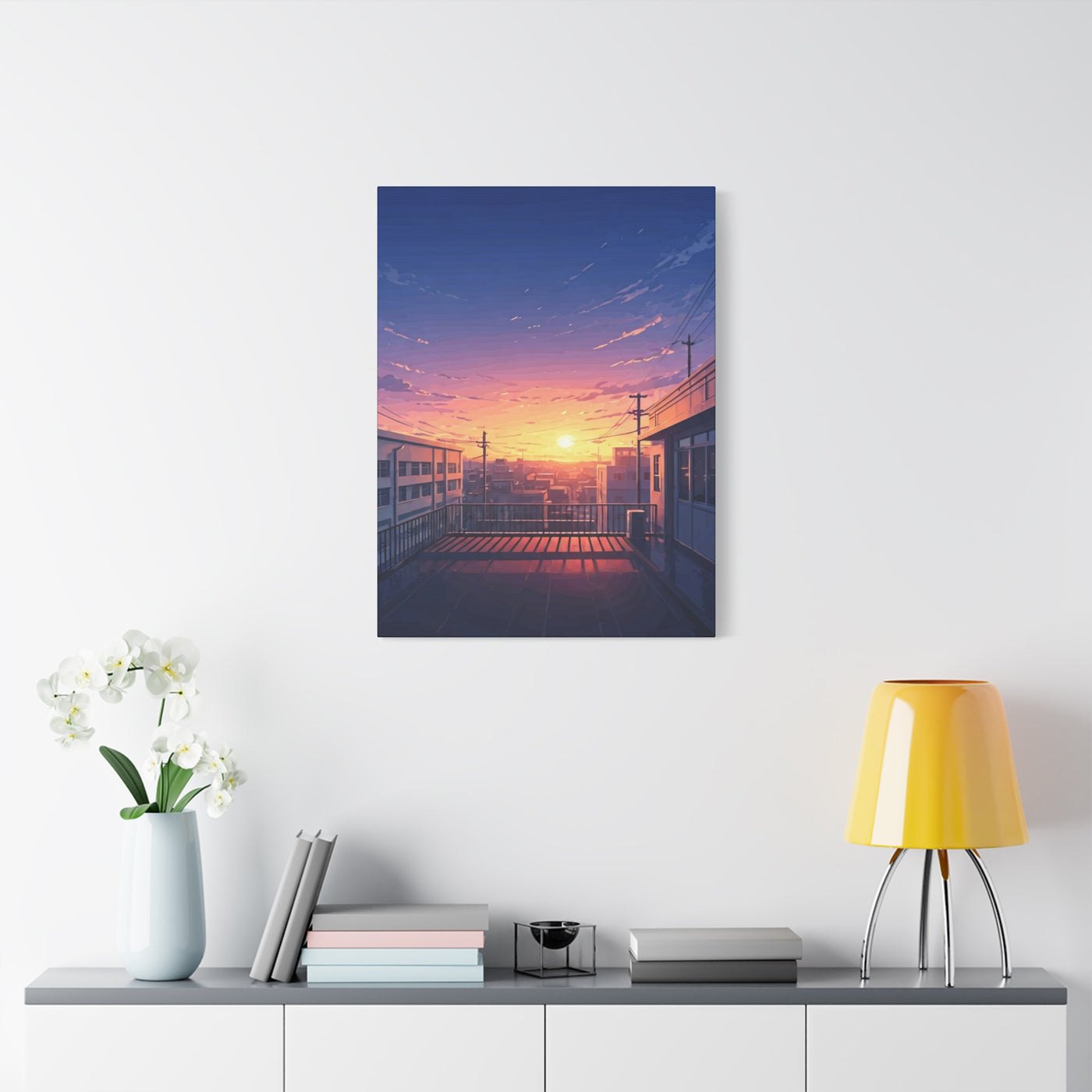 Quiet Rooftop Sunset Wall Art & Canvas Prints