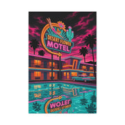 Retro Desert Flower Motel Pop-Art Wall Art & Canvas Print