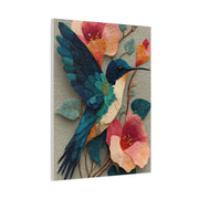 Hummingbird Botanical Collage Wall Art & Canvas Print