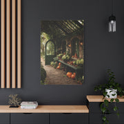 Autumn Greenhouse Harvest Scene Wall Art & Canvas Print