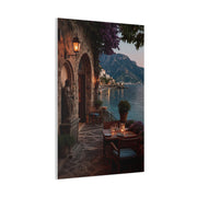 Amalfi Coast Candlelit Terrace Wall Art & Canvas Print