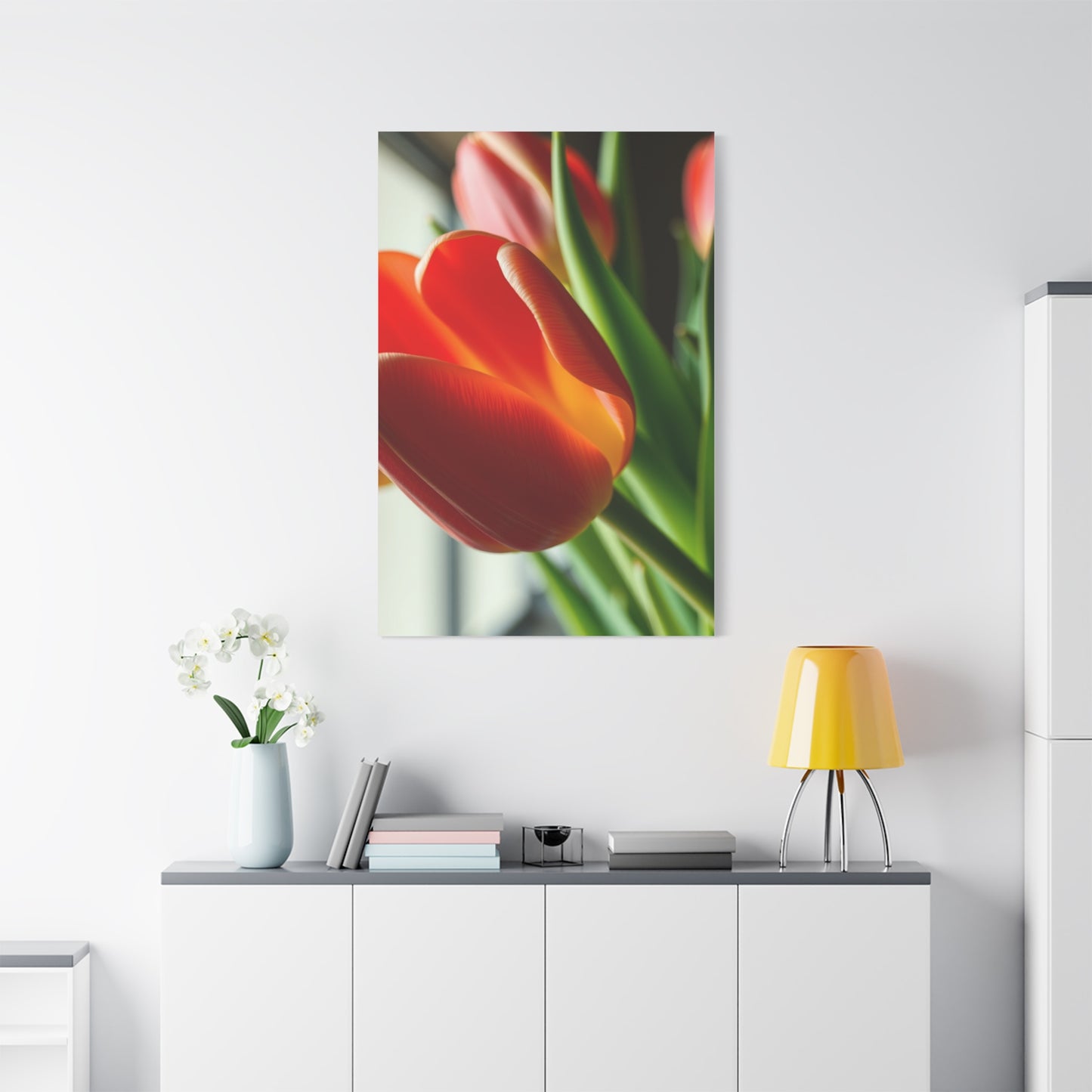 Supreme Tulip Flower Art Beautiful Collection Wall Art & Canvas Print